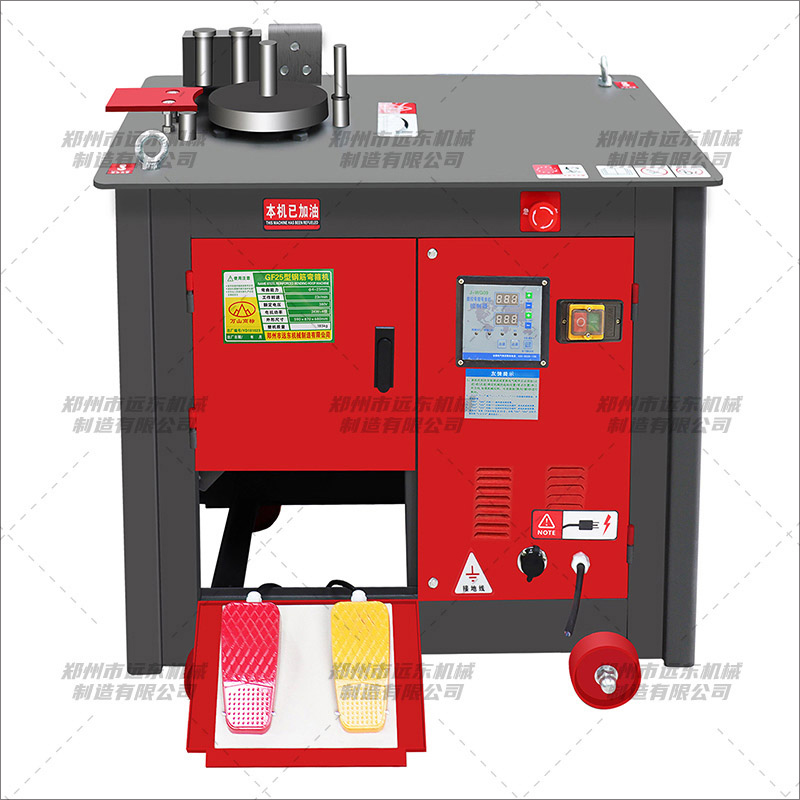 GF25型数控加重B款钢筋弯箍机(图1) GF25型数控加重B款钢筋弯箍机(图1)