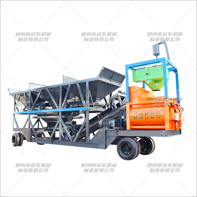 移动强制搅拌站(图1) 移动强制搅拌站(图1)